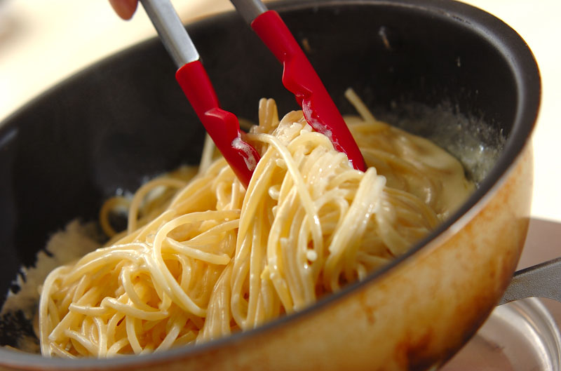 塩レモンのクリームパスタの作り方1