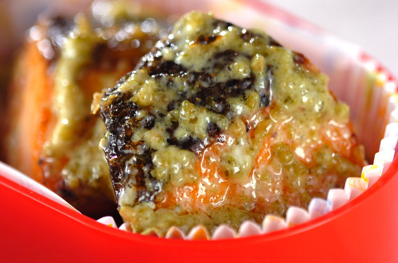 鮭のソテーバジル風味