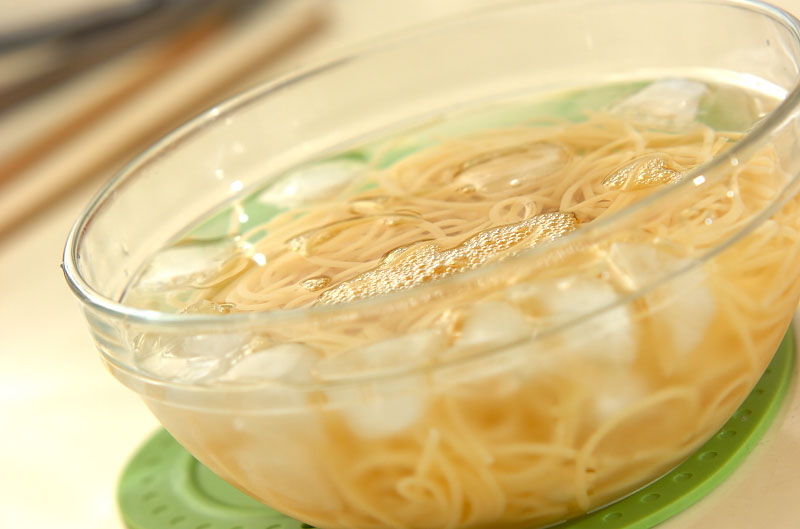 冷製トマトパスタの作り方3