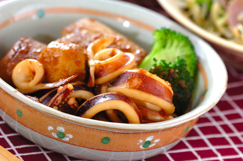 イカと焼き豆腐の煮物のレシピ 作り方 E レシピ 料理のプロが作る簡単レシピ