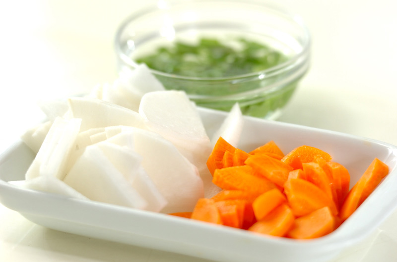 くずし豆腐のさっぱり汁の作り方の手順1