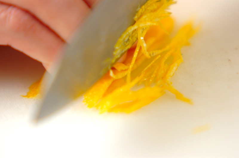 白菜と塩昆布のレンジ蒸しの下準備2