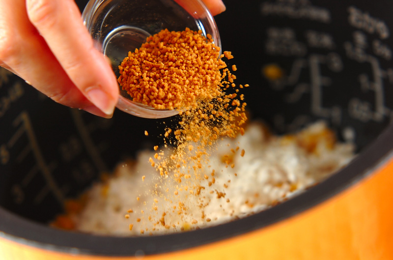 レンズ豆ご飯の作り方の手順3