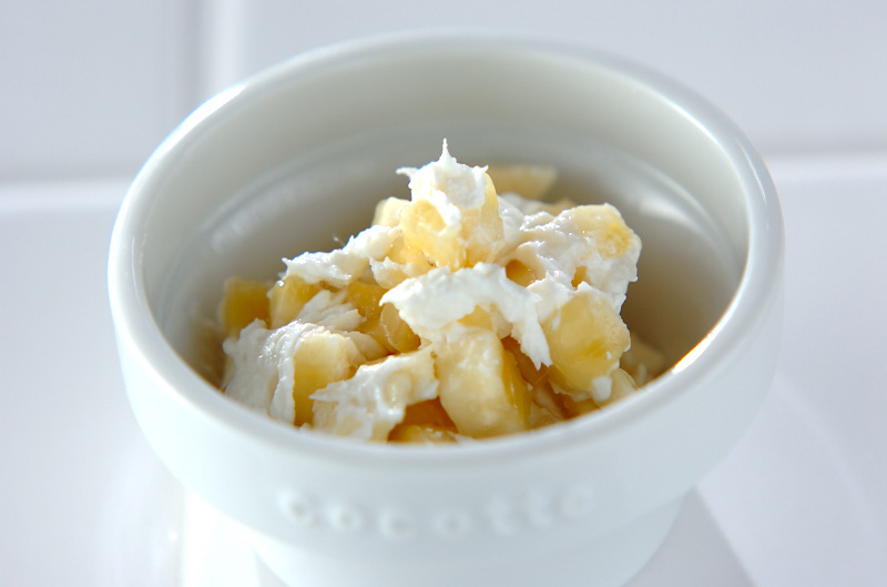 バナナのカッテージチーズ和え レシピ 作り方 E レシピ 料理のプロが作る簡単レシピ