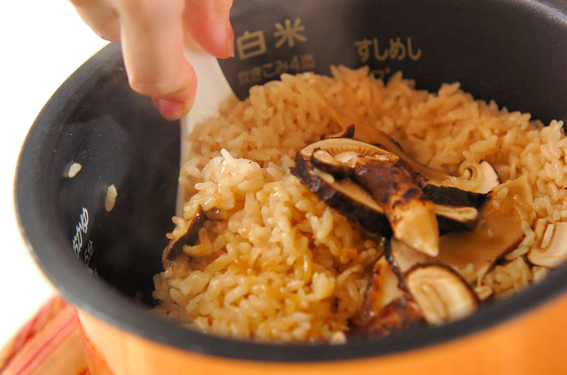 ぜいたくに!松茸のみの松茸ご飯の作り方の手順5