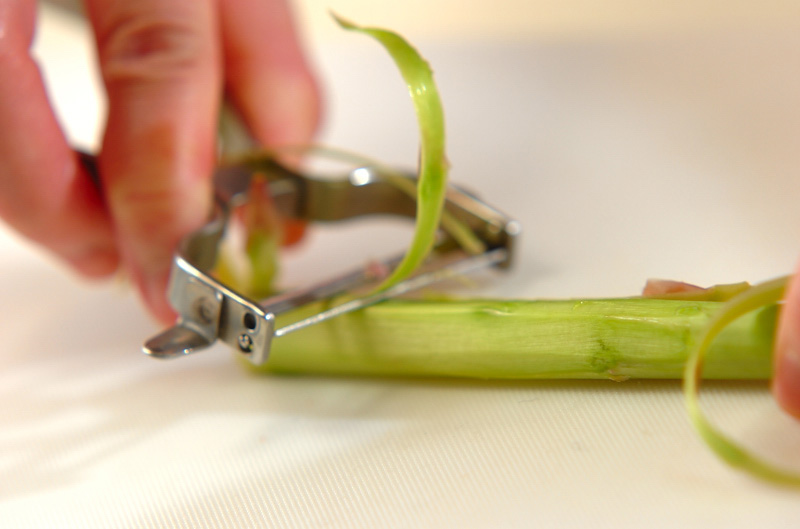 春野菜のサラダの下準備2