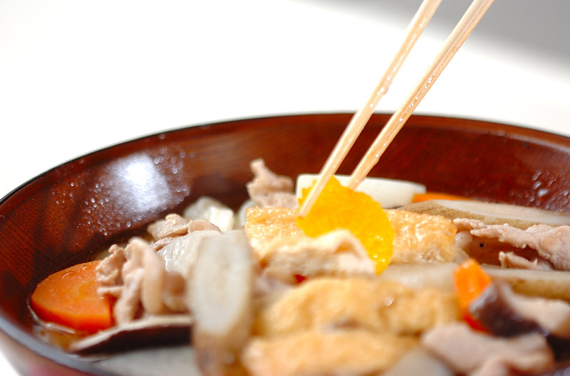 ぽかぽか!具だくさんの豚汁うどんの作り方の手順11