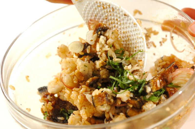 ウナギご飯の冷製トロロ茶漬けの作り方1