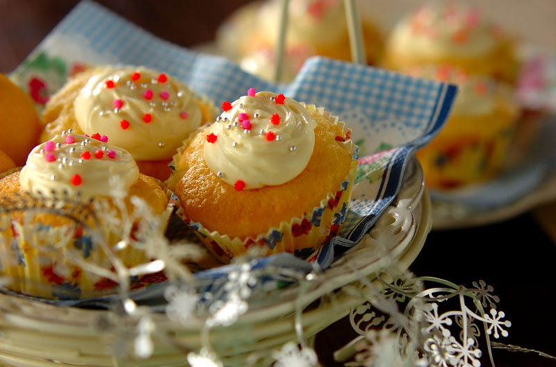 レモンクリームカップケーキ レシピ 作り方 E レシピ 料理のプロが作る簡単レシピ