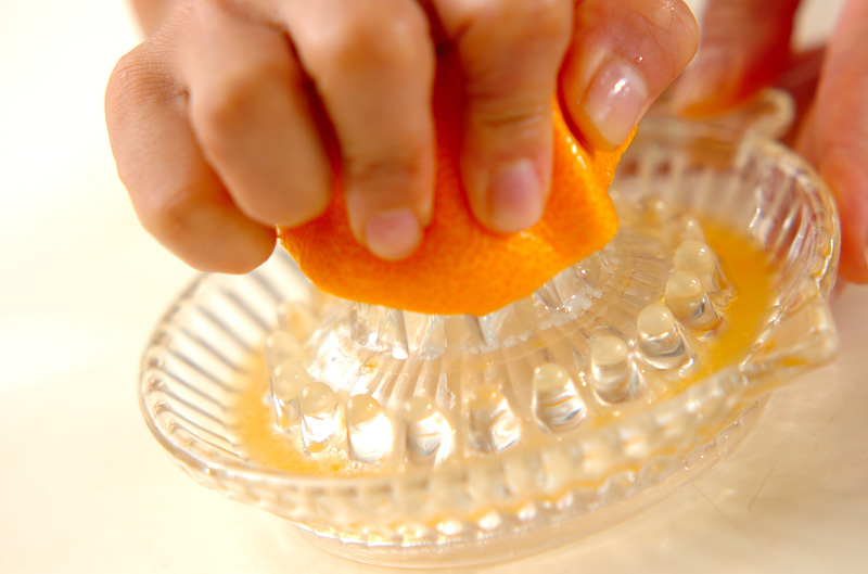 ミカン風味蒸しパンの作り方1