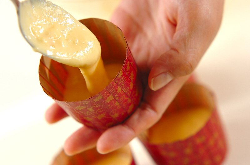 ミカン風味蒸しパンの作り方2