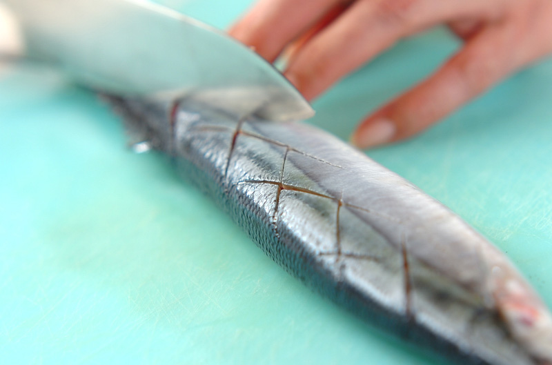 サンマの炊き込みご飯の作り方の手順1