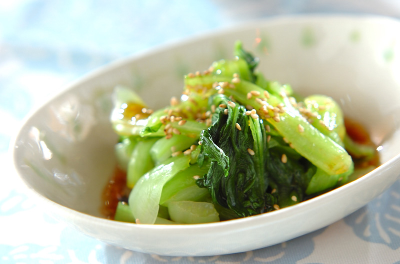 シャキシャキ チンゲンサイの中華風お浸し 副菜 のレシピ 作り方 E レシピ 料理のプロが作る簡単レシピ