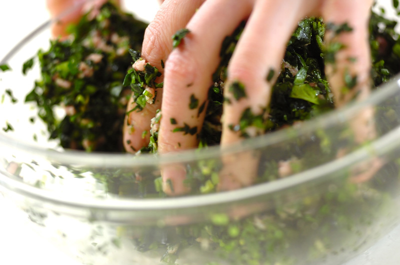 ホウレン草餃子の作り方1