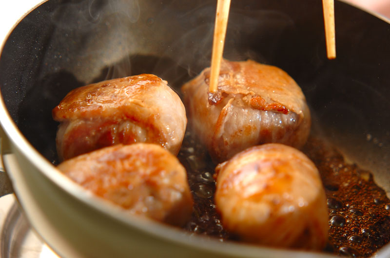 肉巻きおにぎりの作り方の手順5