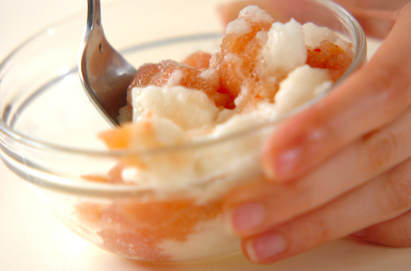 年越し明太トロトロそばの作り方2