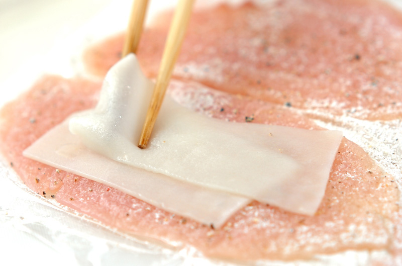 ささ身の餅サンドカツの作り方の手順4