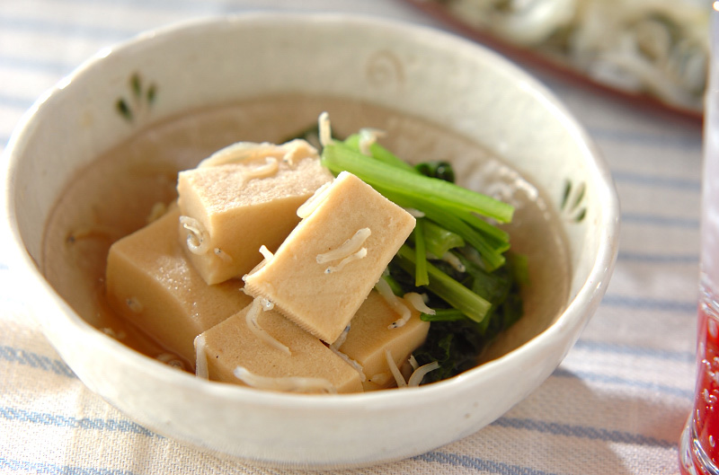 小松菜と高野豆腐のサッと煮