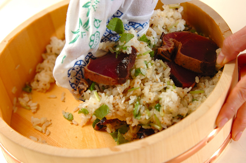 漬けカツオの手ごね寿司の作り方の手順10