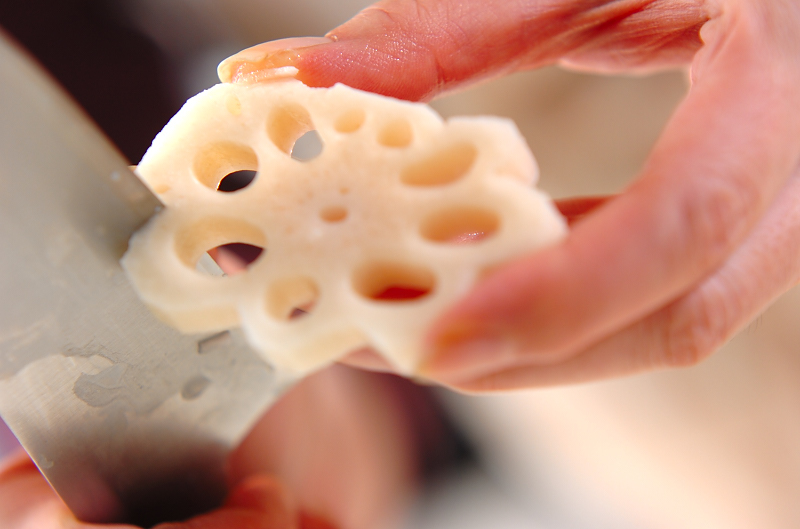 酢レンコン・菊花カブの作り方の手順1