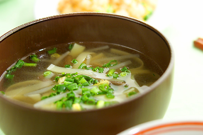 モヤシとタケノコのスープ