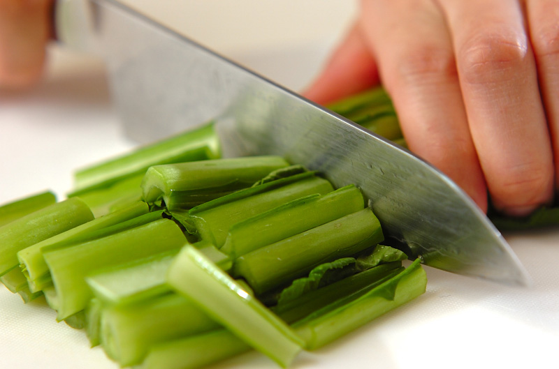 簡単副菜！さつま揚げと小松菜の煮物の作り方1