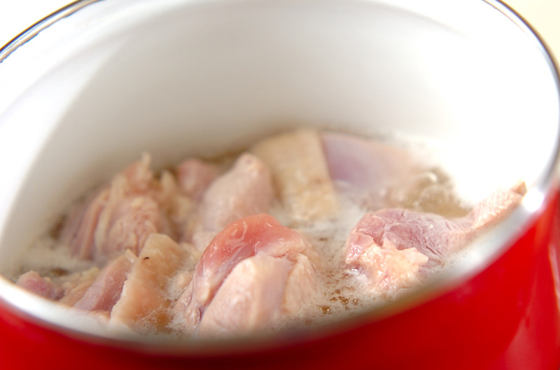 おすましのお雑煮の下準備1