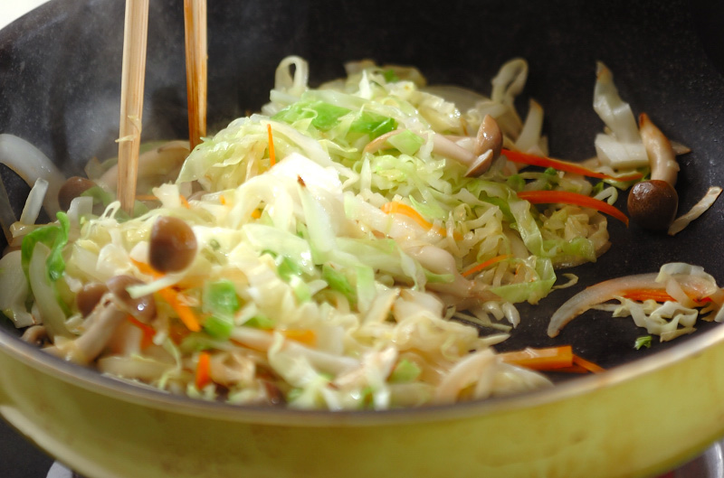 焼きビーフンの作り方1