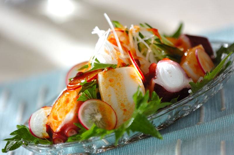 イカタコと野菜のサラダ 副菜 レシピ 作り方 E レシピ 料理のプロが作る簡単レシピ