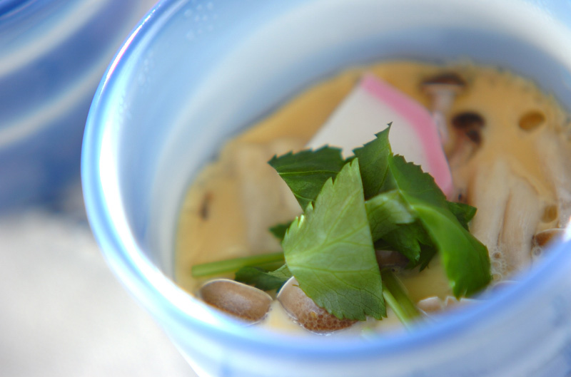 レンジで豆乳茶碗蒸し 副菜 レシピ 作り方 E レシピ 料理のプロが作る簡単レシピ