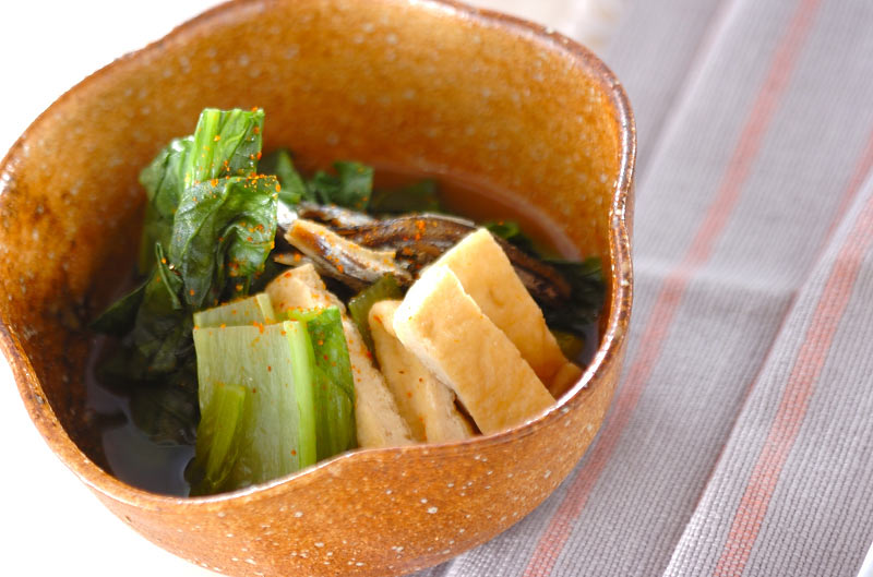 小松菜と揚げのサッと煮