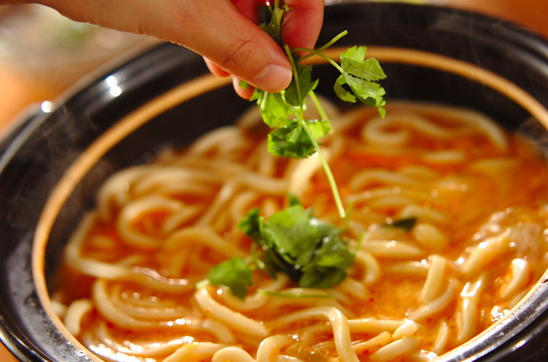 かんたん水炊き＋トロトロ卵のキムチうどんの作り方2