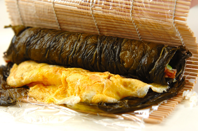 野沢菜のり巻きの作り方の手順7
