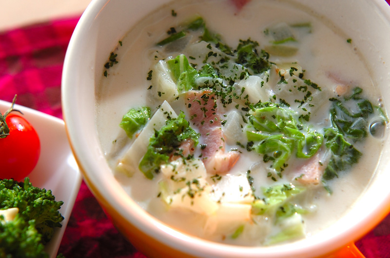 白菜のミルクスープ レシピ 作り方 E レシピ 料理のプロが作る簡単レシピ