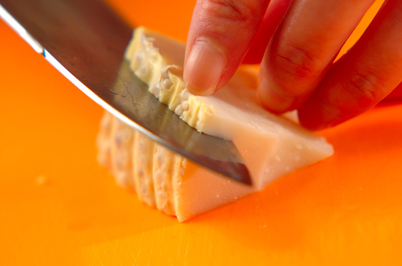 春野菜の和風ピザの下準備3