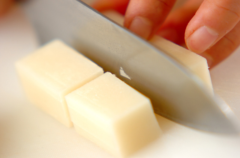 餅のコチュジャン和えの下準備1