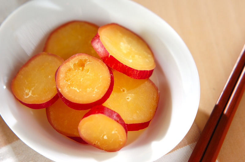 サツマイモのハチミツレモン煮 副菜 レシピ 作り方 E レシピ 料理のプロが作る簡単レシピ