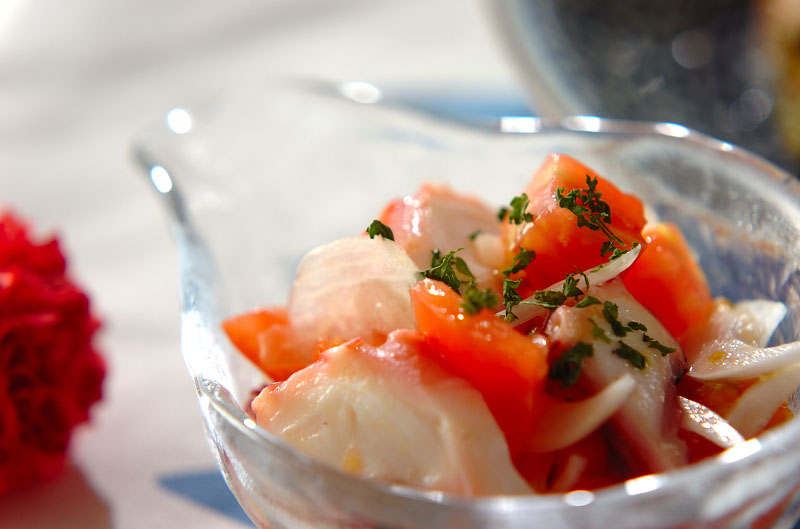 トラウトのグリル 風味豊かなマリネ添え レシピ