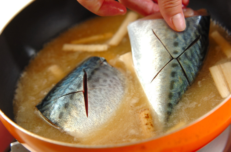 鯖の味噌煮の作り方の手順4