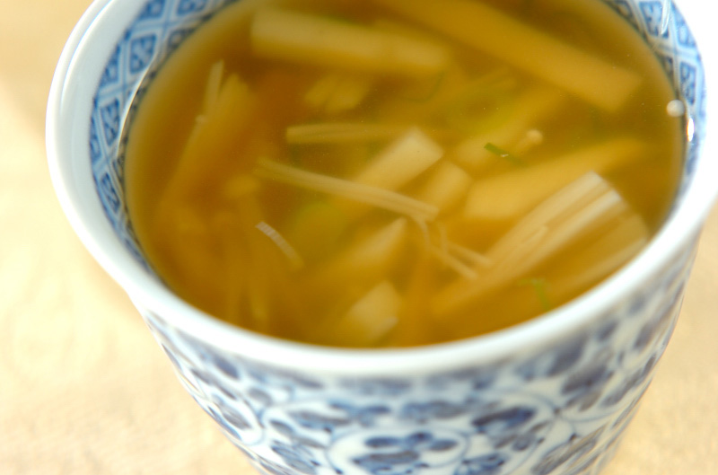 タケノコのヘルシースープ