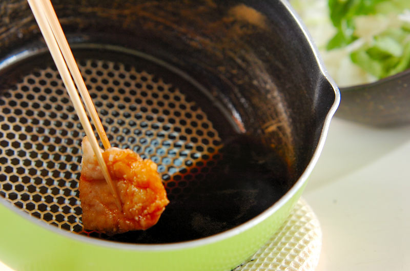 カリカリチキン丼の作り方の手順6