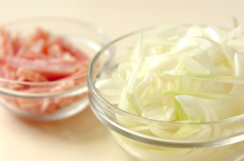 餅ラザニアの下準備1