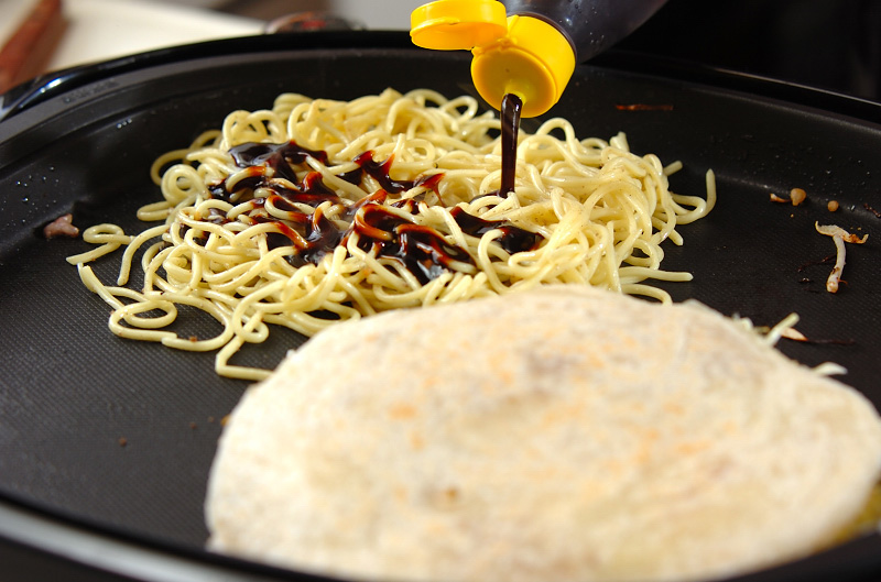 広島焼き風お好み焼きの作り方5
