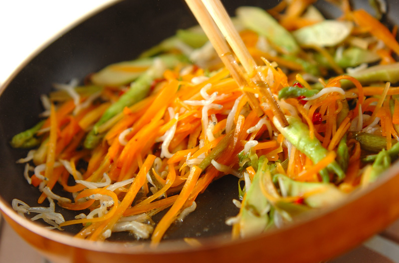 たらの芽の下処理から伝授 簡単ジャコのきんぴら byTomozouさんの作り方3