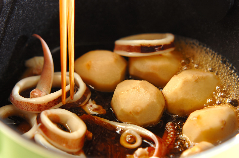 イカと里芋の煮物の作り方の手順6