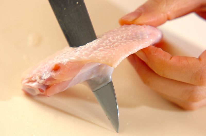 サムゲタン風鶏粥の下準備2