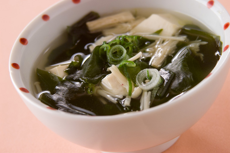 豆腐とエノキのスープ