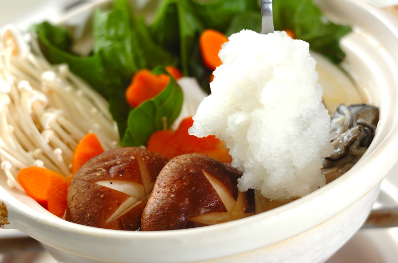 カキのみぞれ鍋の作り方2