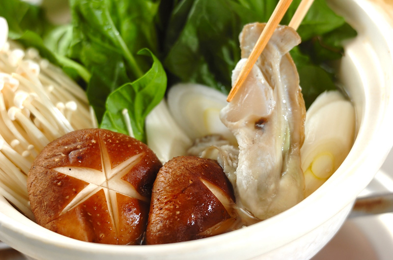 カキのみぞれ鍋の作り方1