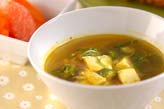 豆腐のカレースープ